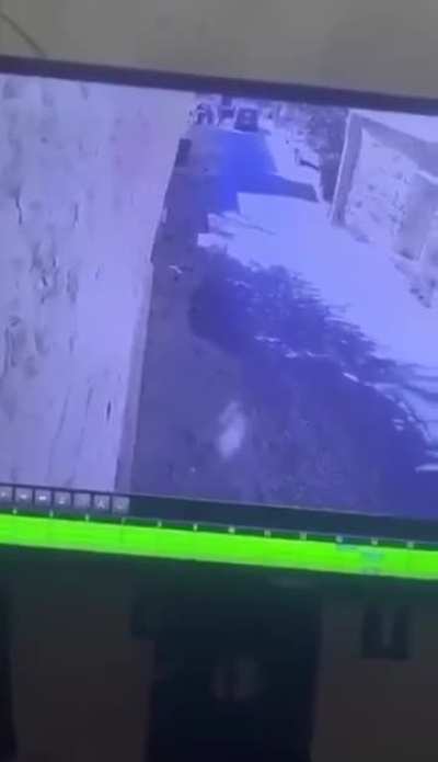 A video shows an Israeli soldier shooting a Palestinian child while children were running away from them in the town of Biddu, northwest of Jerusalem, yesterday morning.