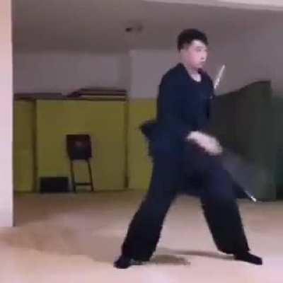 his nunchucks skills is amazing