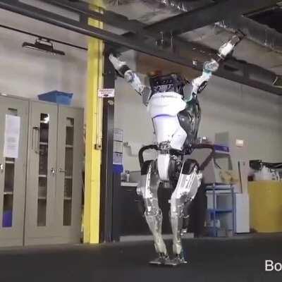 This robot can jump and roll imagine in the next 10 years