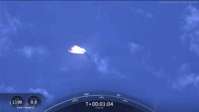 Space X Falcon 9 breaking the sound barrier