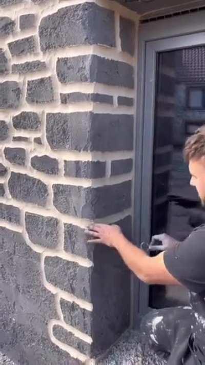 Creating this &quot;stone&quot; facade