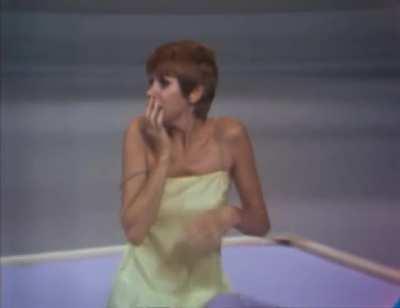 Judy Carne gets wet on Rowan &amp;amp; Martin's Laugh-in