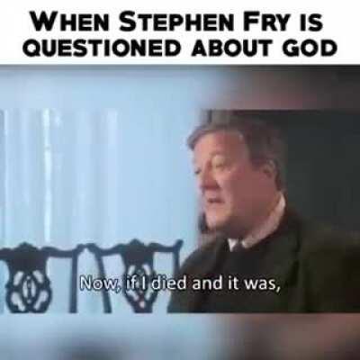 Stephen Fry on god.