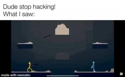 Stick fight do be a laggy game.