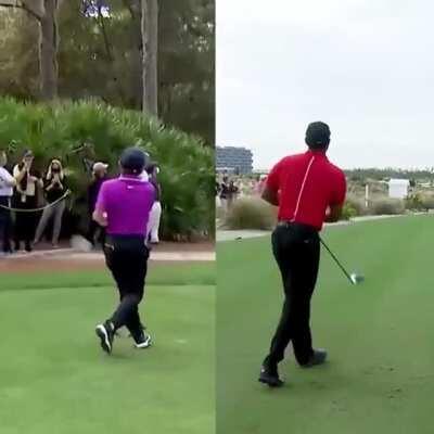 Tiger Woods taught his son well