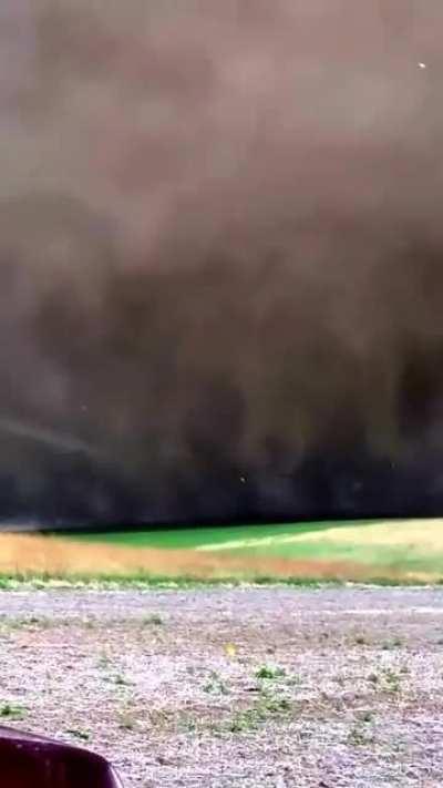 Tornado touches down next to guys fishing