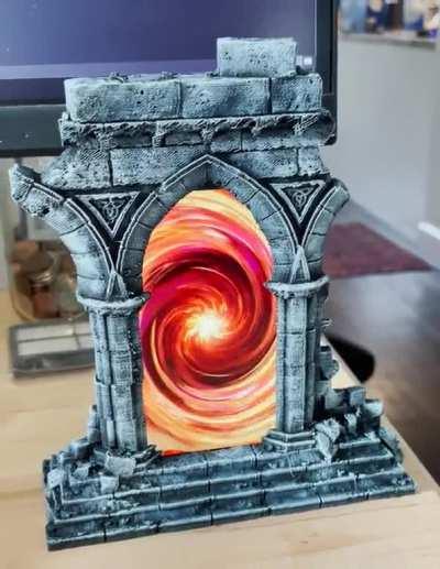 Animated Calling Portal! Definitely turned out cooler than I expected. My players are gonna love it.