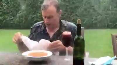 To have a nice meal outside