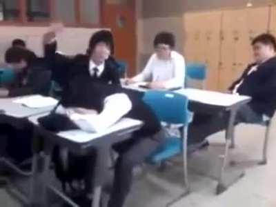 Prank in Korean school