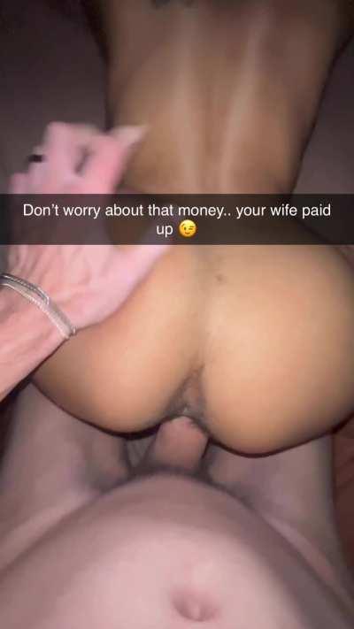 Brown slut pays off debt with her pussy