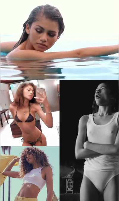 A collage of Zendaya’s beauty