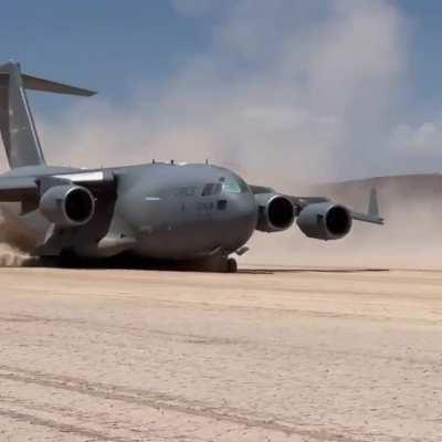 The ultimate sandblaster C-17 Globemaster