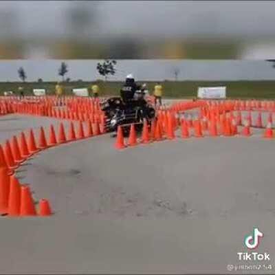 Police officer owns motorcycle course