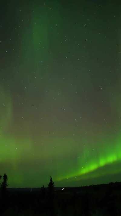 Watching NASA launch a rocket into the Northern Lights. Fairbanks, Alaska.