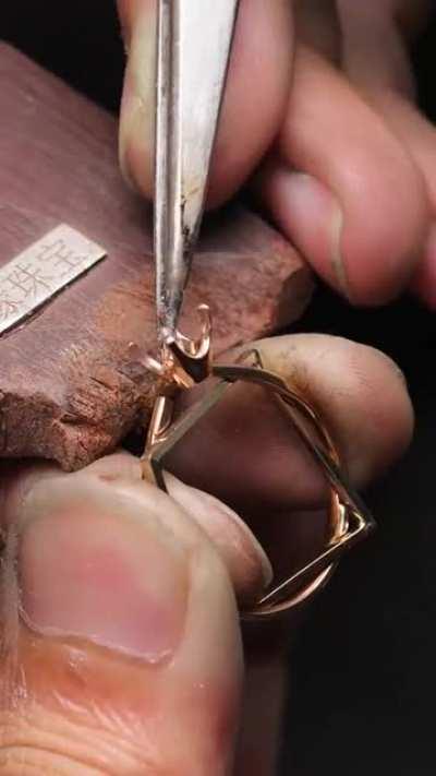 Handcraft ring process.Have u seen before?