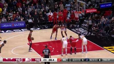 [Highlight] Derrick Jones Jr. misses a free throw to potentially win the game