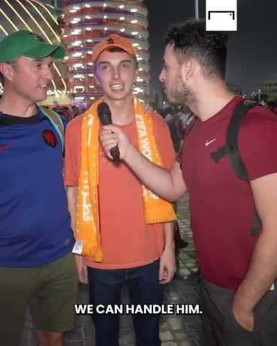 Netherlands fans reaction to are you scared of Leonel Messi?