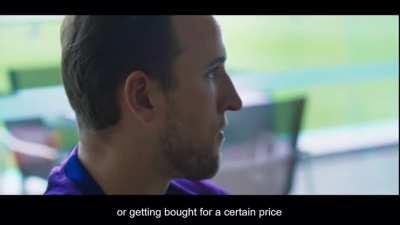 Harry Kane from the Amazon documentary discussing transfers in football: