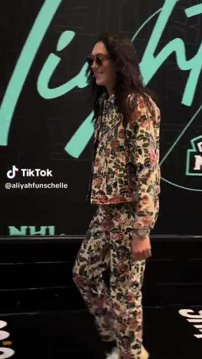 WNBA reigning MVP, Breanna Stewart, wearing teddy fresh for entrance look today!