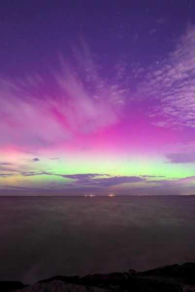 Williamstown Beach aurora time-lapse 