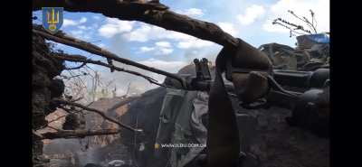 Chosen company Australian American and Canadian volunteers raiding a Russian trench. New footage/perspective