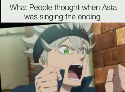 Now Black clover haters can use the Asta's voice is annoying reason