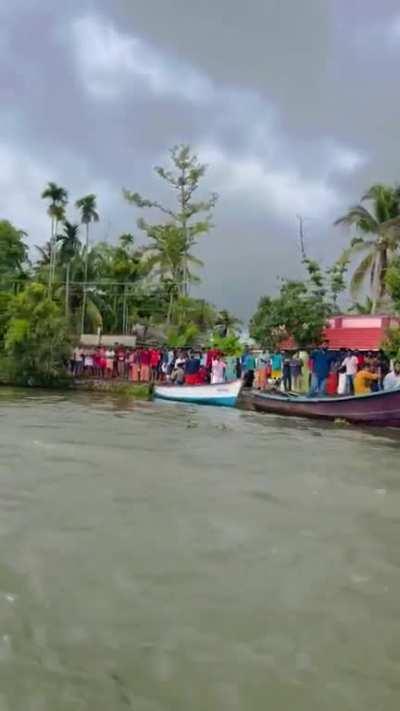 Snake Boat Racing in Kerala, India.