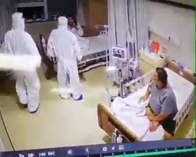 Patient sees ghost