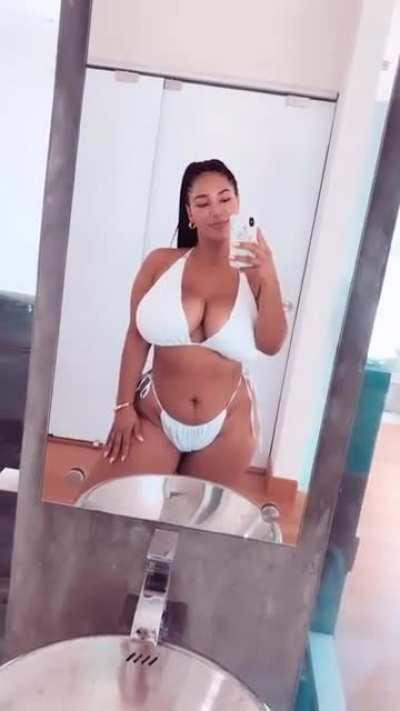 White bikini fit