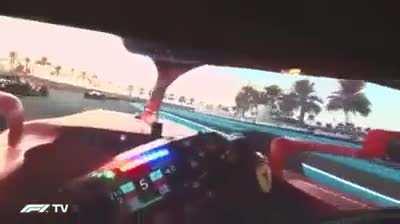 POV: F1 driver at the starting line