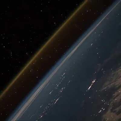 This is what a rocket launch looks like from space