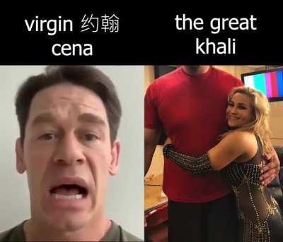 ewww juan cean 🥱😖 vs the great khali 😍🥵