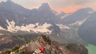 Alpine camping in Jasper National Park, Canada