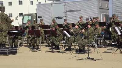 GuP theme played by the JSDF during the Central Army 62nd Anniversary Event