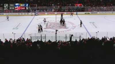 some of the hurricanes dancing along with the crowd