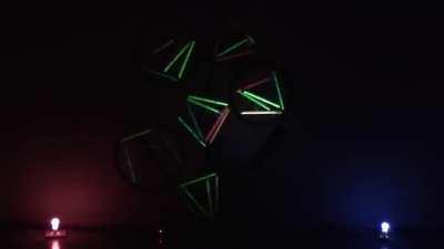 The screaming vortex of rotationating glowstick groantubes 