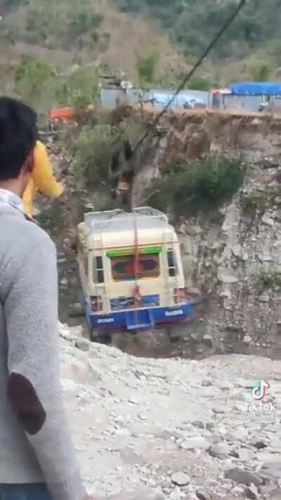 Bus bridge in Nepal