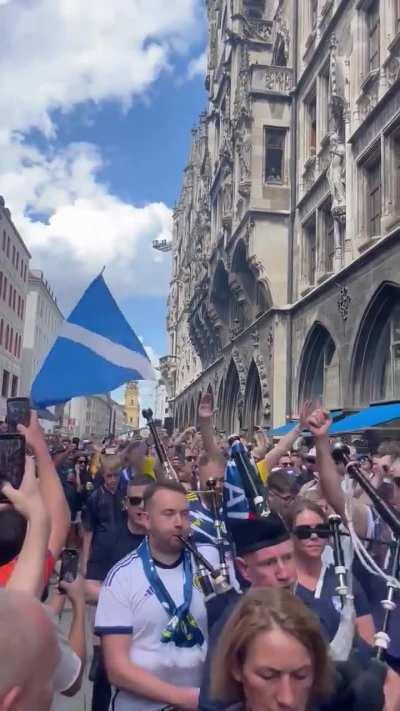 The Scots leave Munich