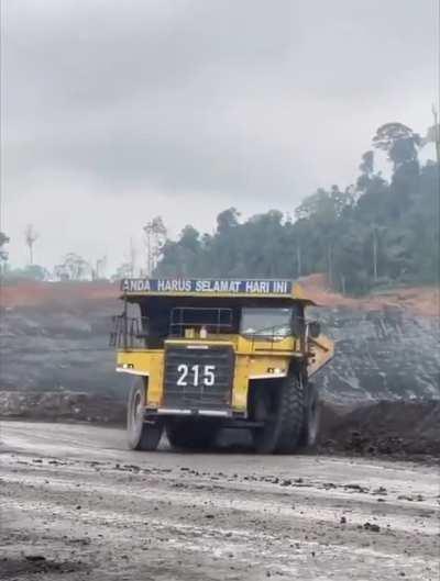 Drifting a FREAKING MINING TRUCK