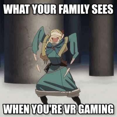 Marcille is a real VR gamer
