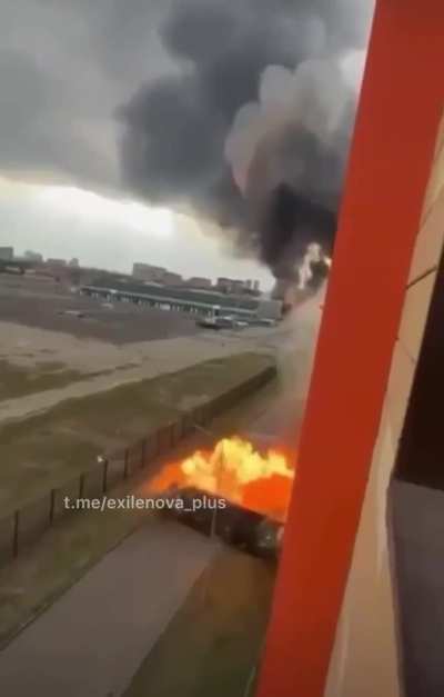 Another angle of the explosion in Grozny, russia