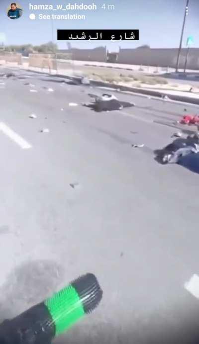 Al-Shaheed street in gaza after israeli occupation targeted civilians 