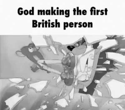 God makes the first British person 1474