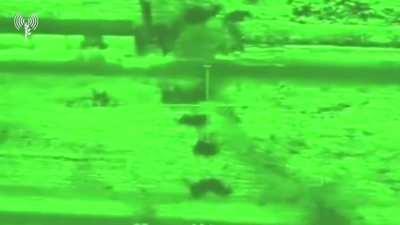 Israeli AH-64 Apache attack helicopters engage Hamas militants with 30mm chain gun fire and Hellfire missiles [10.09.23]