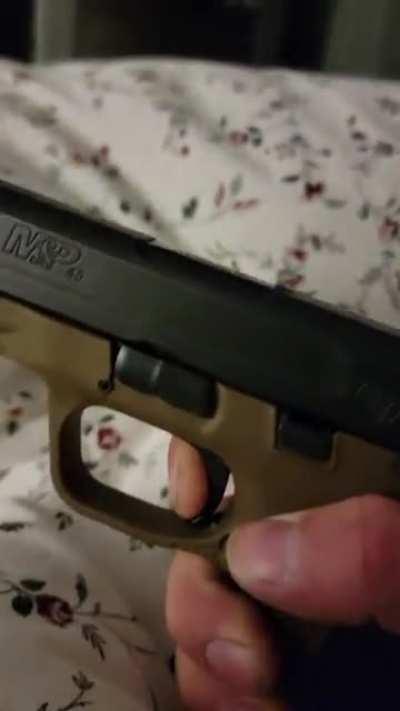 Smith and wesson m&p 45. I need recommendations for a new trigger. I don't even want to shoot this pistol anymore. Half the time after the Tigger gives a audible reset it won't reset the trigger. Any help will be appreciated. The pistol was clear duri