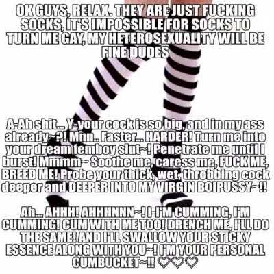 Socks make you a femboi slut caw caw