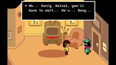 Don't worry, Ralsei... He's just abusing a 9 years old child...