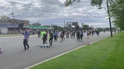 BLM March down Rt. 70 in Cherry Hill, NJ