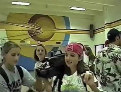 High school in the 1990s before social media.
