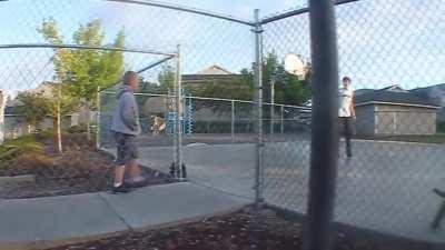 &quot;I'll prove you're wrong kid&quot; Rollerblade fail